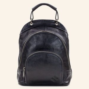 Elegant Black Leather Backpack